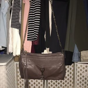 Rebecca Minkoff grey  Mac daddy crossbody bag